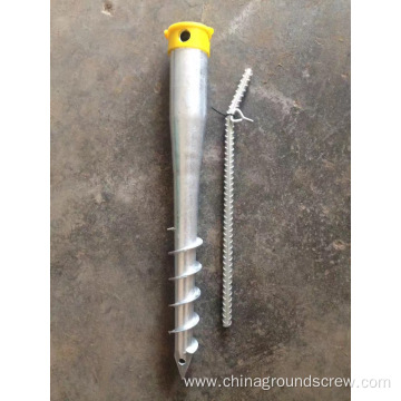 Galvanized U Shape Ground Screw Ground Anchor